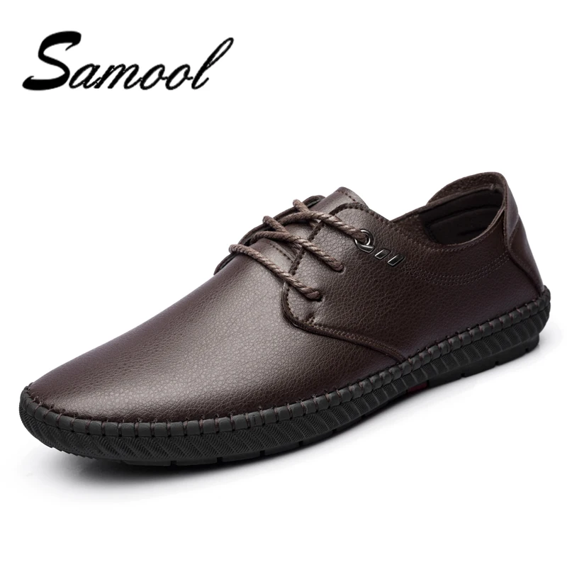 casual business men's soft leather shoes