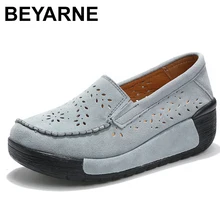 BEYARNE/Весенняя женская обувь; обувь на платформе; сшитая вручную кожаная замшевая Повседневная обувь; слипоны на плоской подошве; обувь на толстой мягкой подошве с кисточками; женская обувь