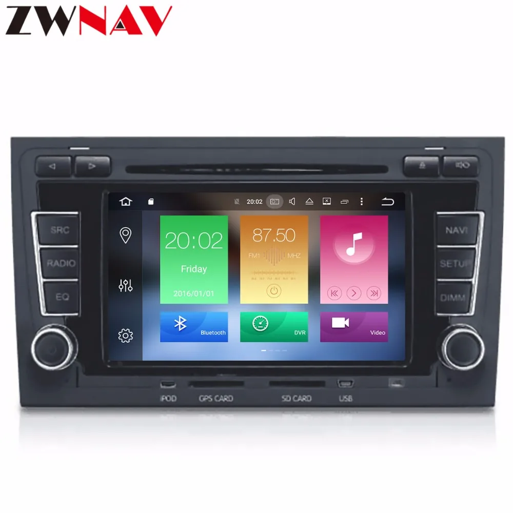 Clearance 2 Din Android 8.1 Car Multimedia Player GPS DVD Automovie head unit For Audi/A4/S4 /RS4 2002-2008 Radio stereo Octa Cores 4+32G 1
