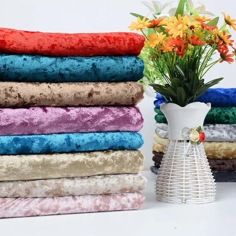 

Gold velvet cloth Clothing fabrics DIY sewing patchworkquilting handmade fabric 100*160cm