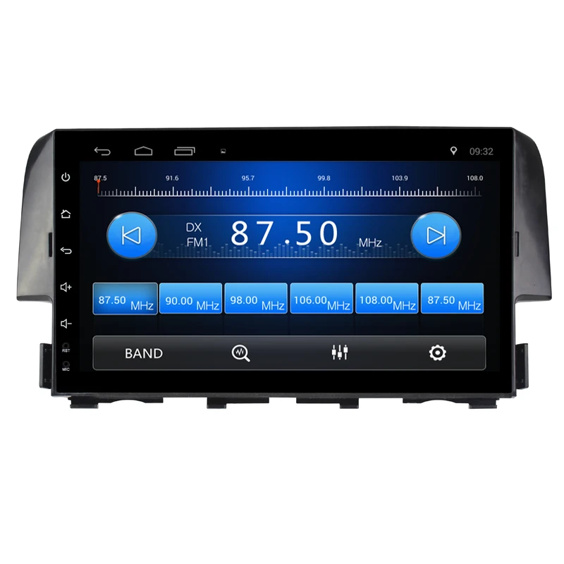 Excellent 9"Android 6.0 ! Car DVD PC Multimedia DVD Player GPS Navi Stereo Radio Fit HONDA CIVIC 2016 2017 2018 2019 3G WIFI OBD DAB RDS 2