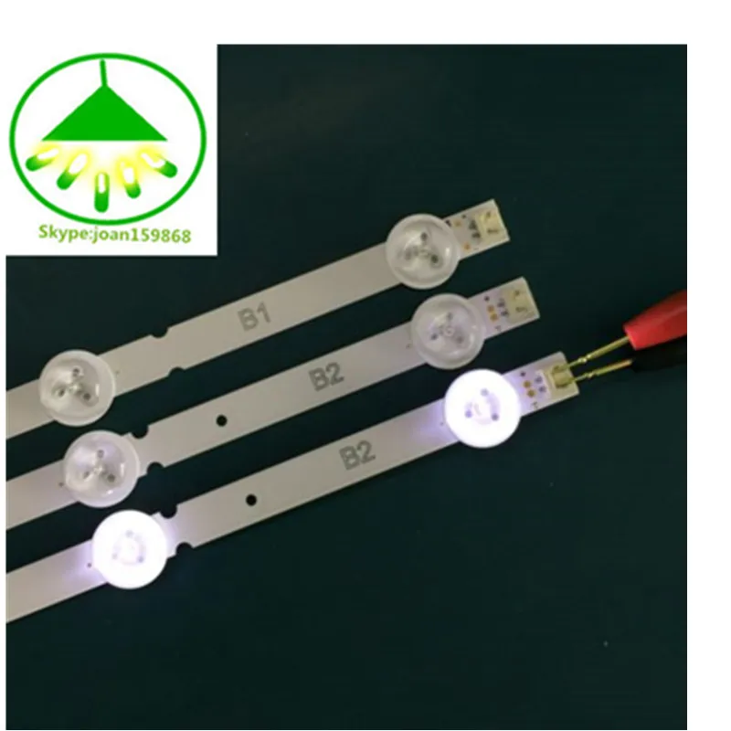 

3pcs/set 100% NEW for LG backlight KIT 6916L-1438A B1 6916L-1437A B2 32LN5400 32LN577S 630mm (1PCS=7LED) Free shipping