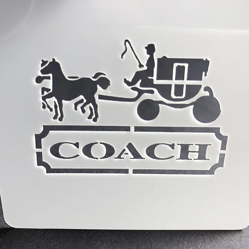 Famous Brand Bags Logo Painting Mould Fondant Cake Stencils DIY Mold Template Chocolate Spray Mold Fondant Cake Decorating Tools5