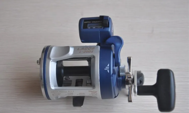 Carretel de Pesca Esquerda e Direita Lidar com - Preço por Atacado Barco Trolling Roda - Tambor Carretel Contador L-30dx--3bb 4 Cheap Carretilhas de pesca