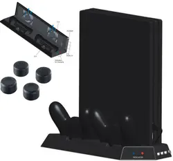 PS4 Pro Vertical Stand кулер вентилятор охлаждения двойной контроллер зарядная станция станции 3 HUB для PS4 Pro консоли хранения Колыбель держатель