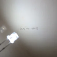 1000 шт.) 3 мм ультра-яркий Flat Top белый светодиод большой угол 3 мм светодиод