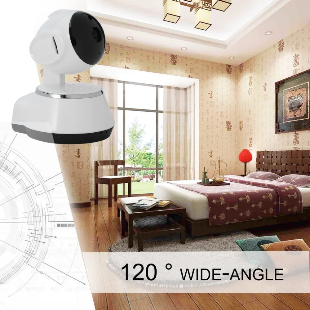 

120 Degree View Angle Mini WiFi Wireless Home Security IP Camera IR Night Vision HD Monitor Surveillance Camera for Android iOS