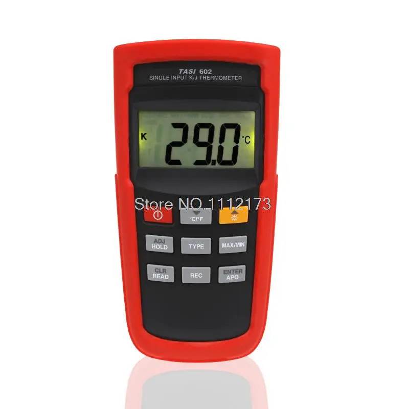 high precision K/J type Probe Thermocouple -100~1372C TASI-603 Dual channel Thermocouple Thermometer with Pouch bag