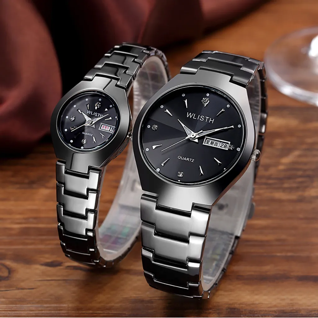 

Women Men Watch Luxury Quartz Stainless Steel Dial Bracelet Watch Man Reloj Hombre 2019 Men Wristwatch Clock relogio masculino