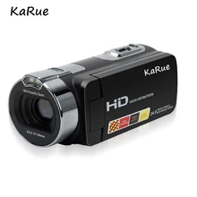 karue HDV-312P Mini 2.7 Inch Digital Cameras Video Camcorders DV 270D Rotating LCD Screen Shoot Cameras Portable EU Plug