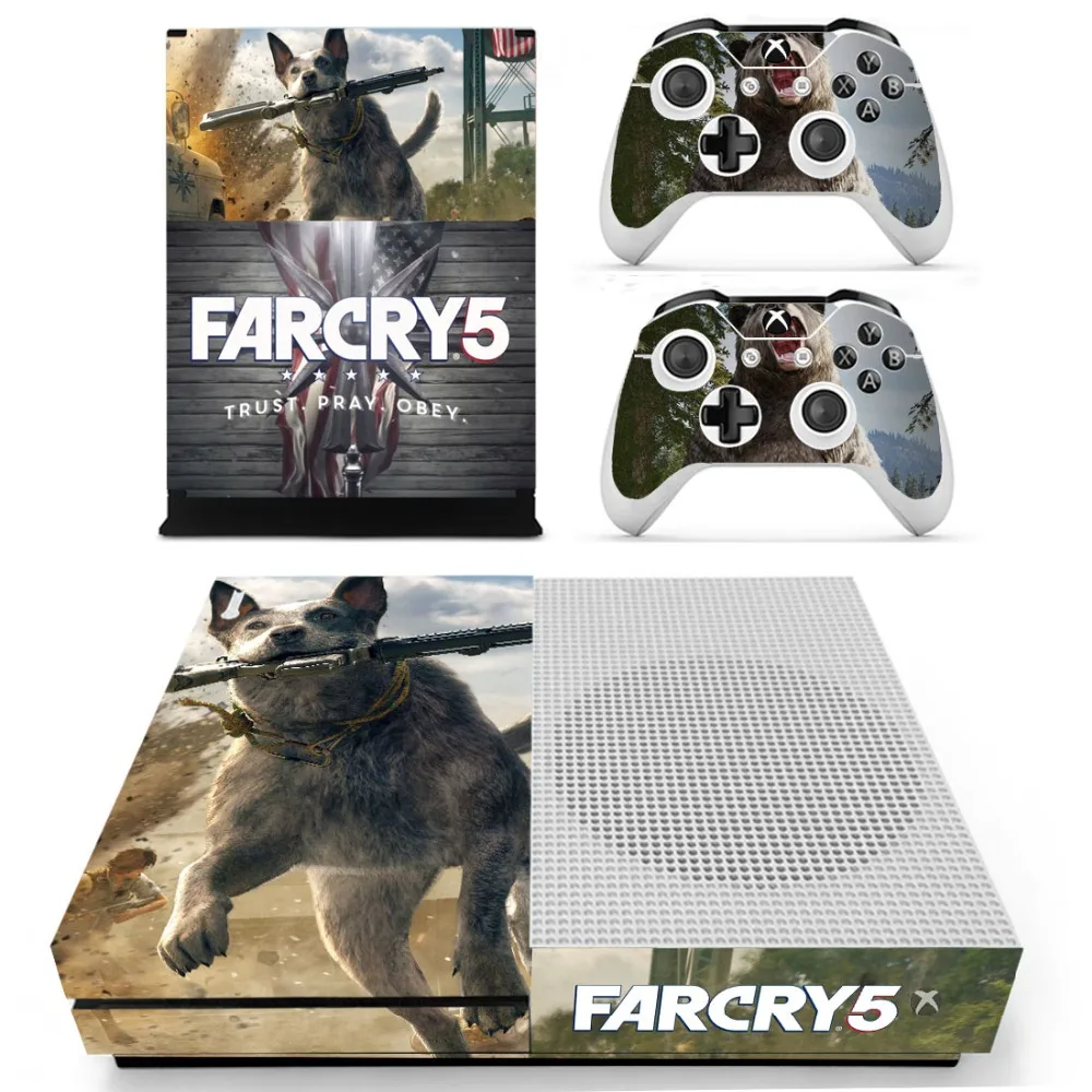 Far Cry 5 Farcry 5 наклейка для кожи наклейка для консоли Xbox One S и контроллеров для Xbox One Slim Skin Наклейка s винил