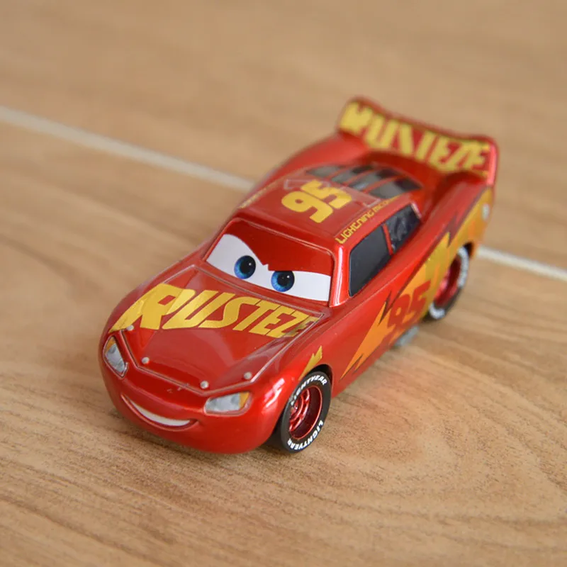 Disney Pixar Cars 3 новейшая модель автомобиля из металлического сплава с золотым