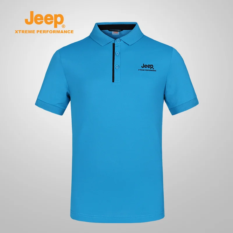 

Jeep Men's Golf T-shirts Comfortable Breathable Fishing Clothing Quick-dry Short Sleeve Camping Hiking Hunting Sport T Shirt
