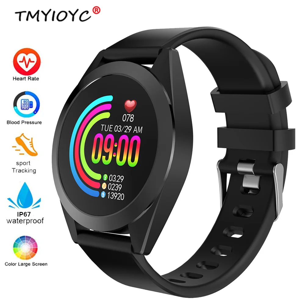 

2019 New R50S Smart Watch IP67 Waterproof Blood Pressure Heart Rate Monitor Sport Fitness Trakcer Watch Men Women Smartwatch