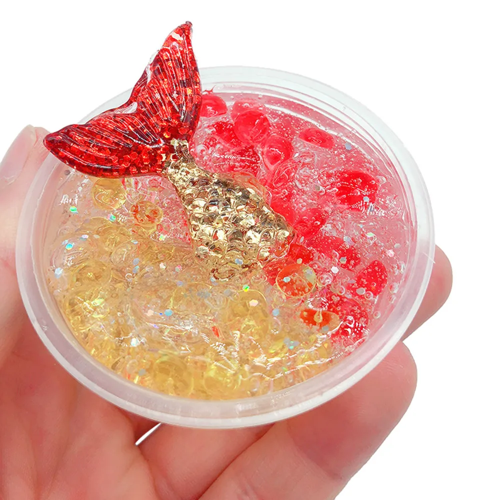 

ONTO-MATO 60ml Mermaid Mud Mixing Cloud Slime Putty Scented Stress Kids Clay Toy funny gadgets anti stress toys children#40