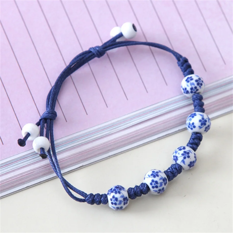 

Ceramic Bracelet Women Beads Handwrist Accessories 20 CM Bracelets Beaded Hand Rope Jewelry Gifts for Wowan pulseira feminina