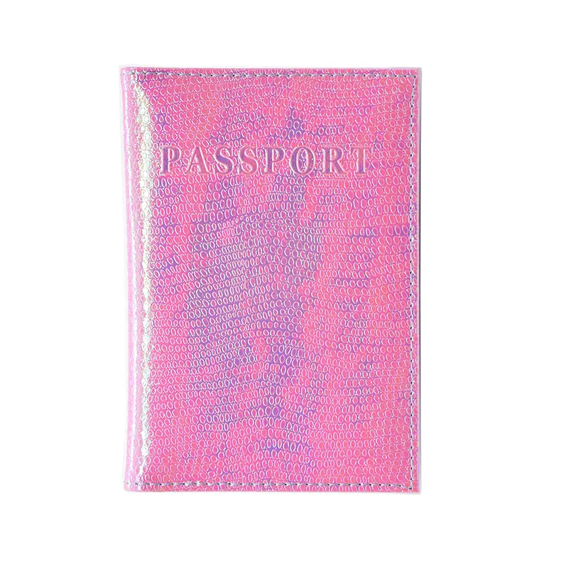 DIKEDAKU модная Переливающаяся Обложка для паспорта, розовая, для женщин, классная, из искусственной кожи, Обложка для паспорта, для путешествий, блестящая, твердая, Обложка для паспорта