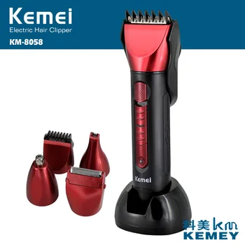 

10pcs,Electric 5 in 1 Washable Multi Styler Hair Clipper Beard Razor Shaver Precisioon Nose Ear Trimmer 5in1 KM-8058