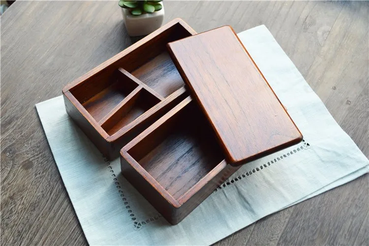 wood food container