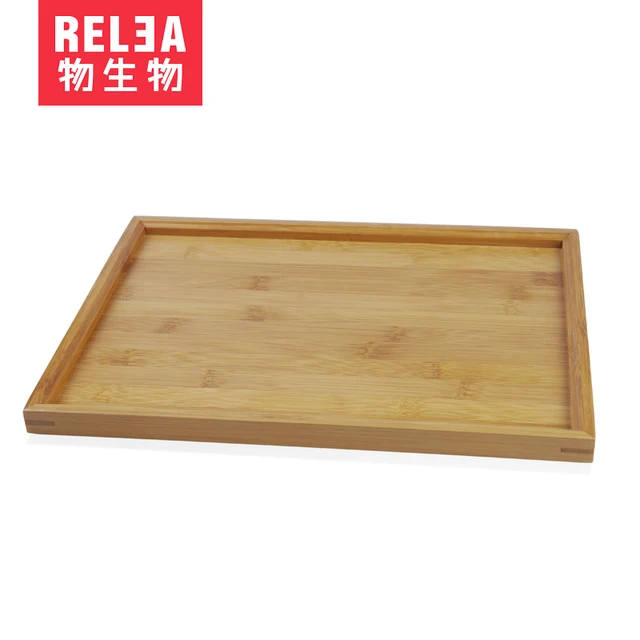Bamboo Serving Tray Tea Coffee Table Hotel Gift Present Organic Bamboo Serving Tray Tea Coffee Table Hotel Gift Present Organic Flat