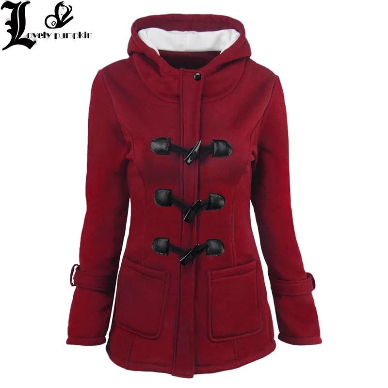 

5XL 6XL Winter Parkas Women Winter 2018 Wool Coat Cotton Plus Size Jacket Women Hooded Overcoat covered button casaco LP208