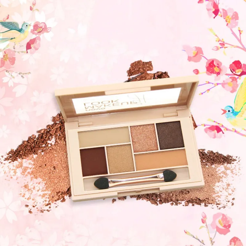 

Makeup Eye Shadow Soft Glitter Shimmering Colors Makeup Party Palette Shimmer Set 6 Colors Eyeshadow Women Make Up Cosmetic