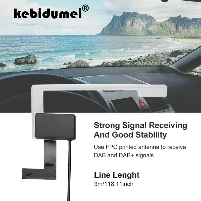 

kebidumei DAB+USB Box USB dongle with Antenna for Android car dvd player car radio gps with 6.0 or 7.1 OS and DAB application