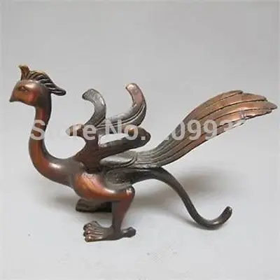 

huij 005506 Old Antiques Chinese Bronze Statues--Pterosaurs (A0321)