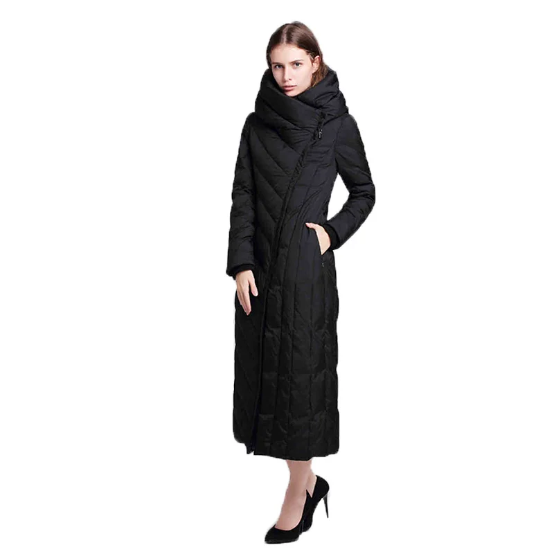 Winter down parkas 2018 high quality new long white duck down coats