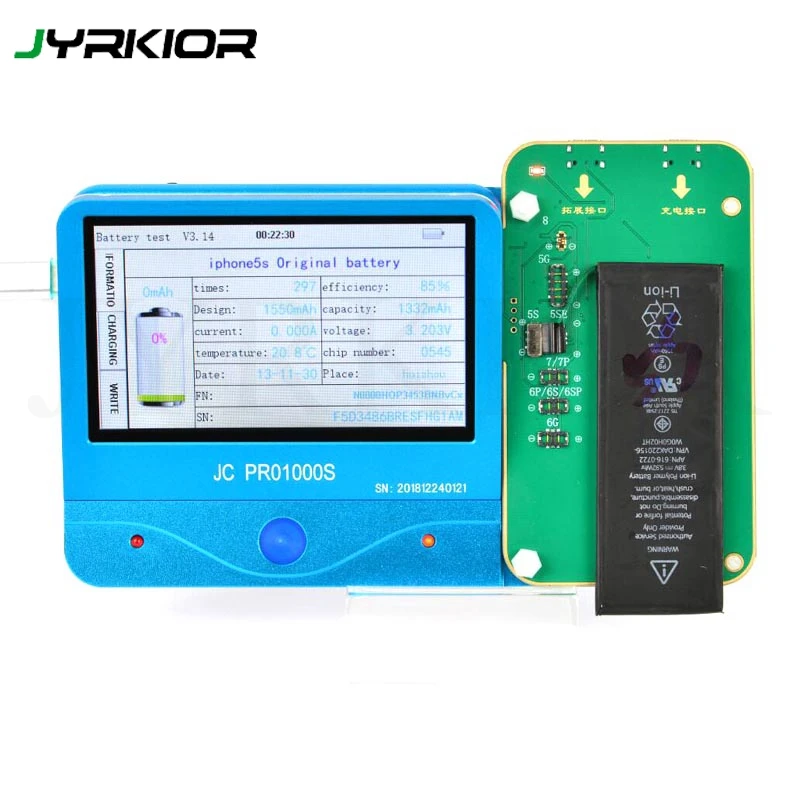 Jyrkior JC PRO 1000S тестер для здоровья батареи инструмент проверки заряда один ключ