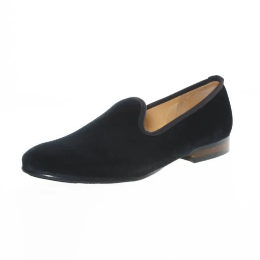 Новые модные простые черные бархатные лоферы; Мужские модельные туфли; Слипоны для курения; мужские туфли на плоской подошве; Свадебная и праздничная обувь; размеры США 7-13 - Цвет: Black