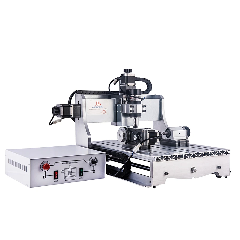 

4axis mini cnc engraving machine 3040Z-D300 with 300W cnc spindle wood lathe