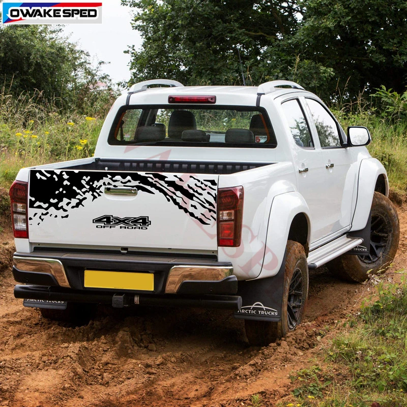 

Rear Trunk Decor Sticker For ISUZU D-MAX 4x4 Off Road Vinyl Decal Pickup Car Body Outdoor Waterproof Decals
