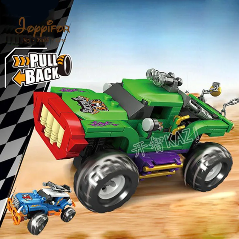 

Joyyifor 6 kinds Four-wheel drive Racing car Cars Compatible legoeINGlys Building Blocks Brick Action 1 Figures Toy for Children