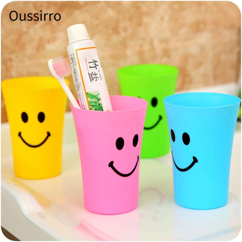 Oussirro Big Mouth, Plastic Mouthwash Cup, Toothbrush Cup, Plastic
