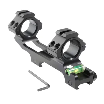 

Hunting Optic Scope Mount Dual Ring with Spirit Bubble Level Fit 20 mm Picatinny Rail for Tactical Rifles 25.4/30mm Ring Mounts