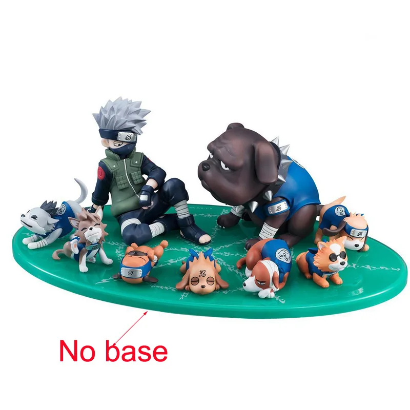 

9pcs/set Anime Naruto Sasuke with Ninja Dog Collection Action Figure Toys