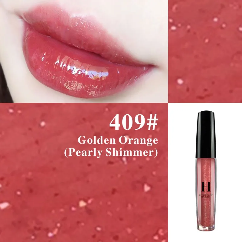 HENLICS Ultra Brilliant Lustre Lip Gloss 10 Colors Sexy Liquid Lipstick Waterproof Long Lasting Shimmer Lip Gloss (12)