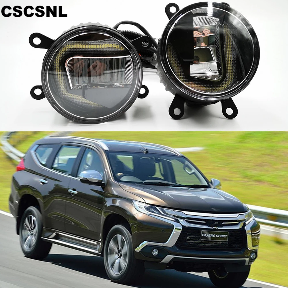 

3-IN-1 Functions LED For Mitsubishi Montero Pajero Sport 2013-2018 DRL Daytime Running Light Projector Fog Lamp with Turn signal