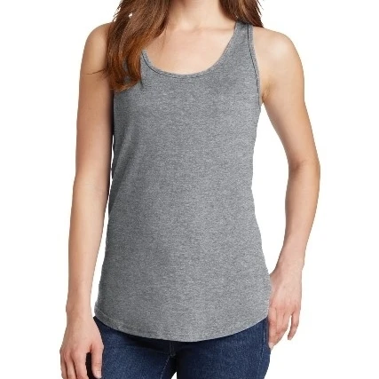 Port & Co LPC54TT Ladies Core Cotton Tank Top Athletic Heather - 2XL (1)