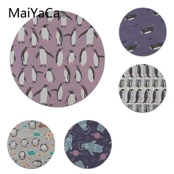 

MaiYaCa Purple Penguin Gamer Speed Mice Retail Small Rubber Mousepad Size for 22X22cm Round Gaming Mousepads