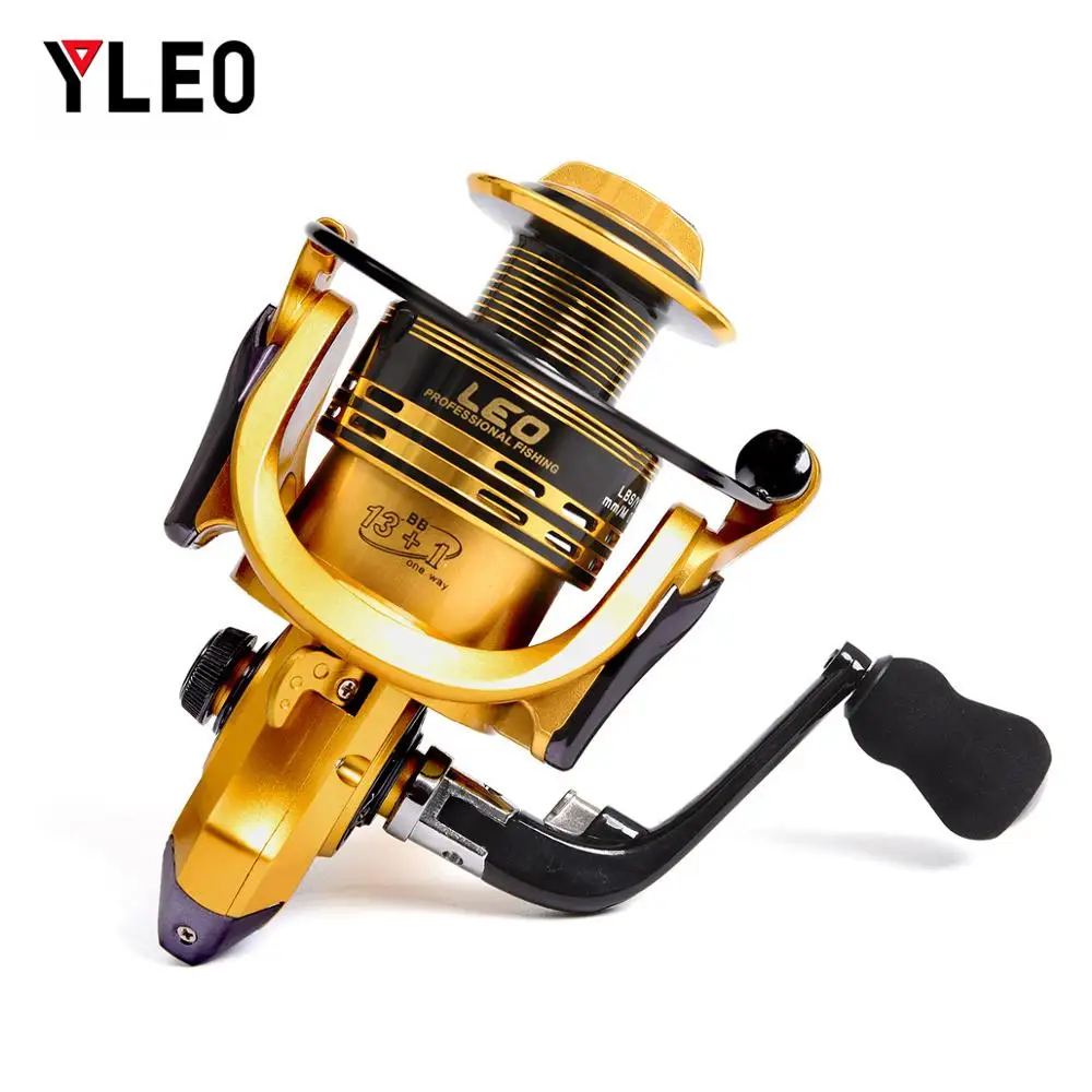 

YLEO GT series metal line rocker arm without clearance fishing gear Fishing Reel 12BB + 1 Bearing Balls 500-7000 Series Reel