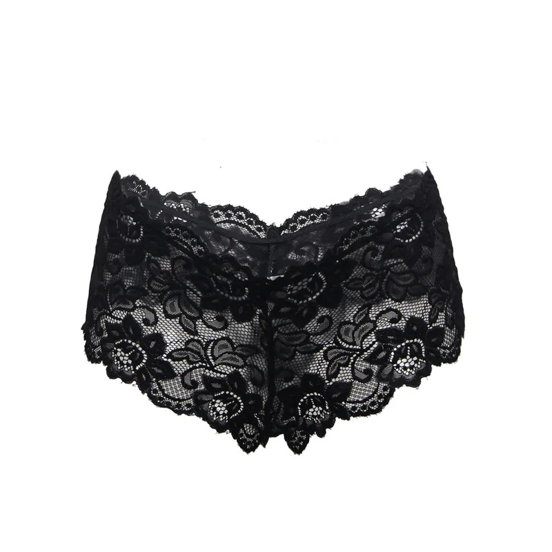 

Woman Thongs Hot Woman Underwear Floral Lace Transparent Panties Culotte Femme Plus Size 6XL Ladies Underwear Lace Briefs PW5059