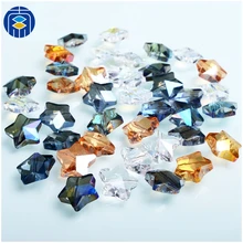 Дизайн пять звезд форма 14 мм хрустальные бусины Многоцветный граненые стеклянные бусины для ожерелья Аксессуары