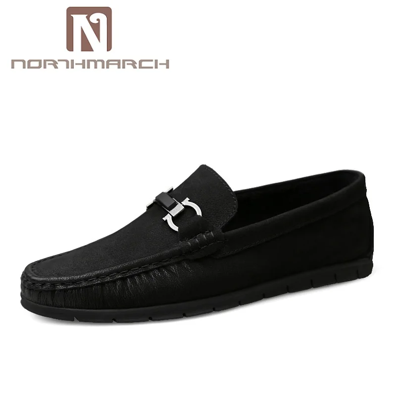 

NORTHMARCH Spring Fashion Casual Driving Shoes Genuine Leather Men Shoes Breathable Comfortable Flats Shoes Men Herenschoenen