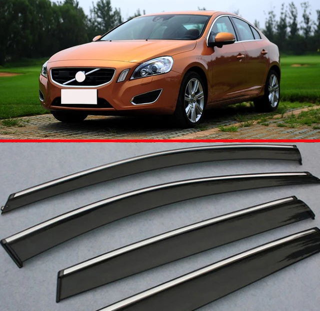 For VOLVO S60 2011 2012 2013 2014 2015 Window Wind Deflector Visor Rain
