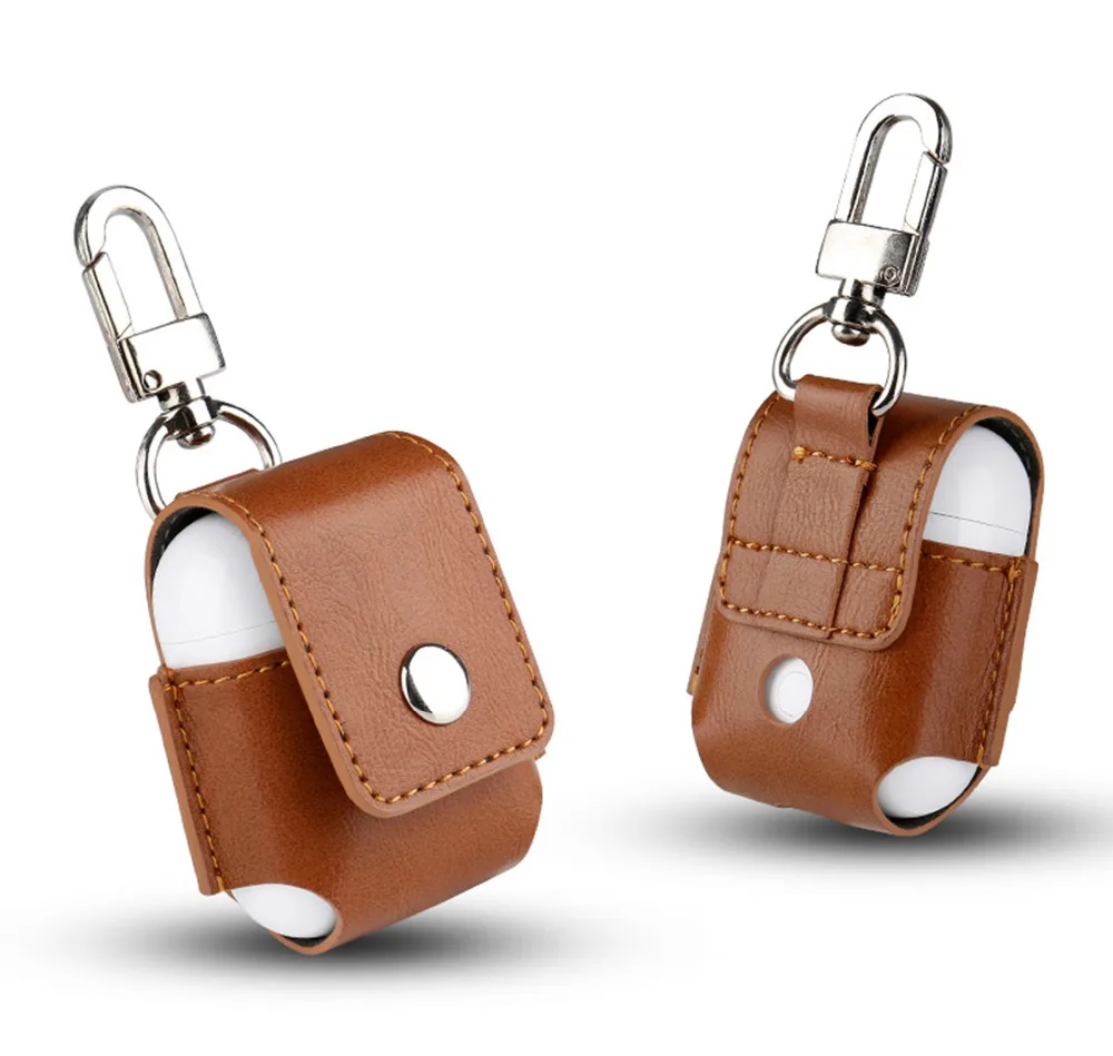 Чехол для Apple Airpods Air Pods защитный чехол из искусственной кожи элегантные защитные