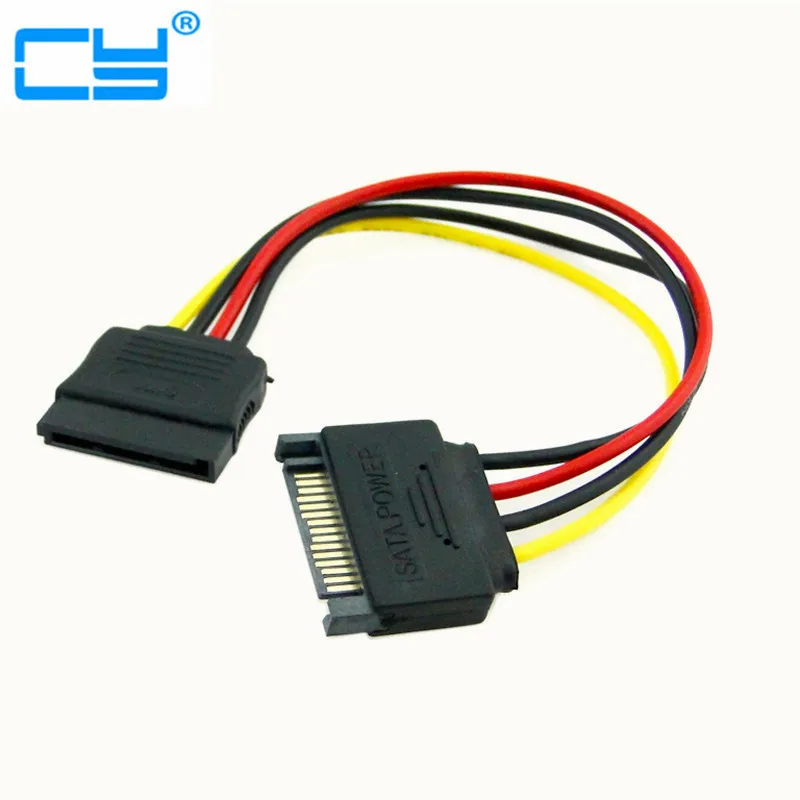 SATA 15pin Male to Female SATA hard disk Power Extension Cable Sata M