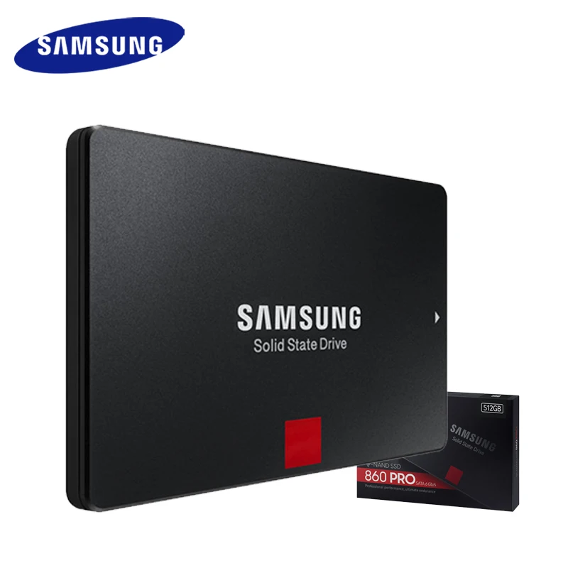 SAMSUNG SSD, 860 PRO 256 GB 512 GB Внутренний твердотельный диск HD Жесткий диск SATA 3 2,5 HHD для ноутбуков настольных ПК 1 ТБ 2 ТБ 4 ТБ