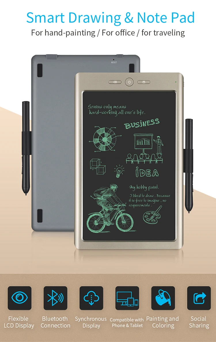 (re-chargable, salvar desenhos para telefone inteligente, tablet,